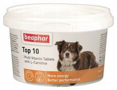 Beaphar Top 10 Dog - Vitamínový Přípravek S L-Karnitinem Pro Psa 180Tabl.