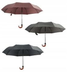 Galicja Automatický krátký skládací deštník 69 cm černý
