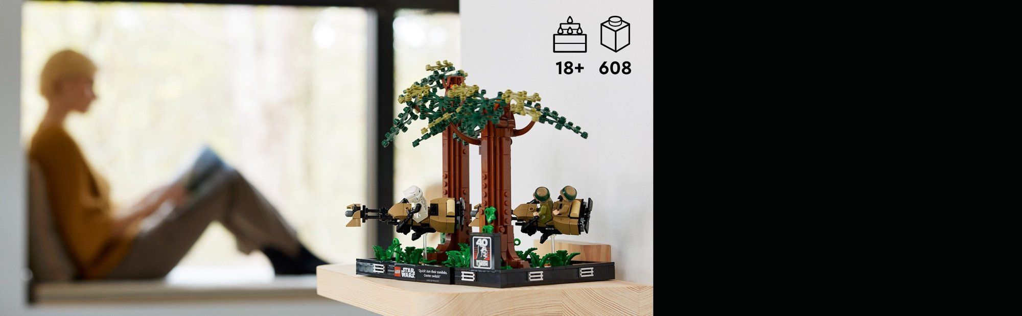 LEGO Star Wars 75353 Honička spídrů na planetě Endor – diorama