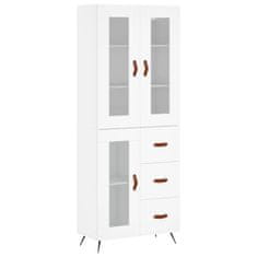 Vidaxl Skříň highboard bílá 69,5 x 34 x 180 cm kompozitní dřevo