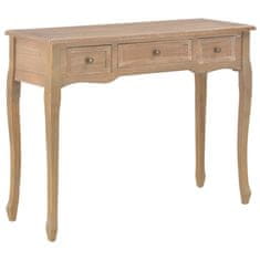 Vidaxl 280047 Dressing Console Table with 3 Drawers Brown