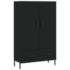 Vidaxl Skříň highboard černá 69,5 x 31 x 115 cm kompozitní dřevo