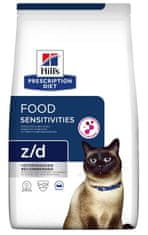 shumee HILL'S Prescription Diet Feline Food Sensitivity Z/D - suché krmivo pro kočky - 1,5 kg