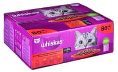 shumee WHISKAS Klasická jídla v omáčce - mokré krmivo pro kočky - 80x85 g