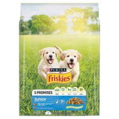 shumee PURINA Friskies Junior s kuřecím masem - suché krmivo pro štěňata - 3kg