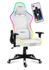 shumee Herní křeslo Huzaro Force 6.2 White RGB