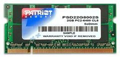 shumee Patriot Memory Signature PSD22G8002S (DDR2 SO-DIMM; 1 x 2 GB; 800 MHz; CL6)