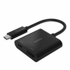 shumee ADAPTÉR BELKIN USB-C TO HDMI + USB-C (60W PD) BLK