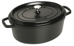 shumee Oválný litinový hrnec STAUB 40509-319-0 - černý 5,5l