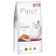 shumee DOLINA NOTECI Piper Animals s lososem - suché krmivo pro kočky - 3 kg