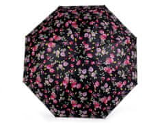 Kraftika 1ks antracitová fialová dámský skládací deštník
