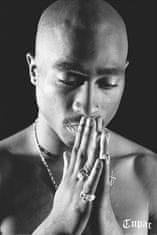 CurePink Plakát Tupac: Pray (61 x 91,5 cm)