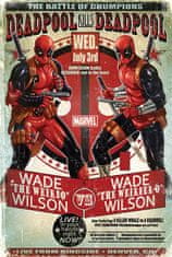 CurePink Plakát Marvel|Deadpool: Wade vs Wade (61 x 91,5 cm)