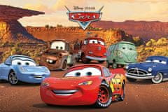 CurePink Plakát Disney|Cars|Auta: Postavy (61 x 91,5 cm)