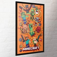 CurePink Plakát Minecraft: Funtage koláž (61 x 91,5 cm)