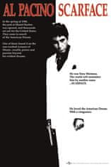 CurePink Plakát Al Pacino Scarface|Zjizvená tvář: One-Sheet (61 x 91,5 cm)