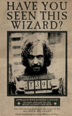 CurePink Plakát Harry Potter: Wanted Sirius Black (61 x 91,5 cm)
