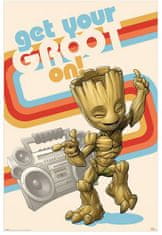 CurePink Plakát Guardians Of The Galaxy|Strážci Galaxie: Get Your Groot On (61 x 91,5 cm)