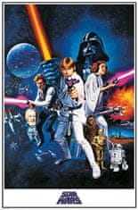 CurePink Plakát Star Wars|Hvězdné války: New Hope One Sheet (61 x 91,5 cm)