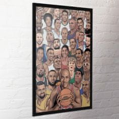 CurePink Plakát Legends|Legendy: Nejlepší basketbalisté (61 x 91,5 cm)