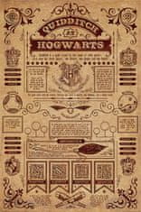 CurePink Plakát Harry Potter: Quidditch At Hogwarts (61 x 91,5 cm)