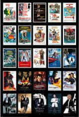 CurePink Plakát James Bond 007: 25 filmů (61 x 91,5 cm)