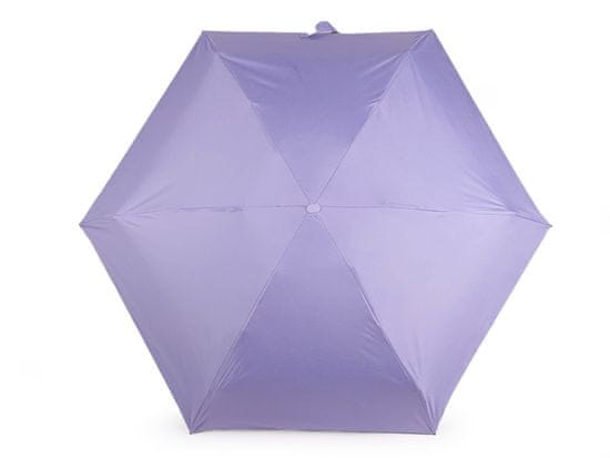 Skládací mini deštník s pevným pouzdrem - levandulová
