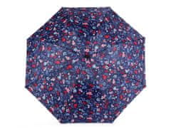 Dámský skládací deštník - modrá pařížská