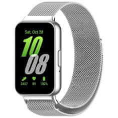 BStrap Milanese řemínek na Samsung Galaxy Fit 3, silver