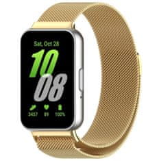 BStrap Milanese řemínek na Samsung Galaxy Fit 3, gold