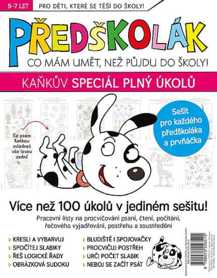 Kolektiv autorů: Předškolák speciál – Kaňkův speciál plný úkolů (2. vydání)