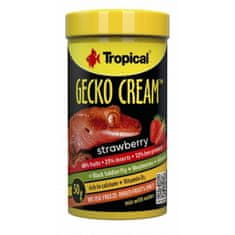 TROPICAL Krmivo pro akvarijní zvířata Gecko Cream Strawberry 100ml/55g