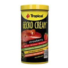 TROPICAL Krmivo pro akvarijní zvířata Gecko Cream Strawberry 250ml/125g