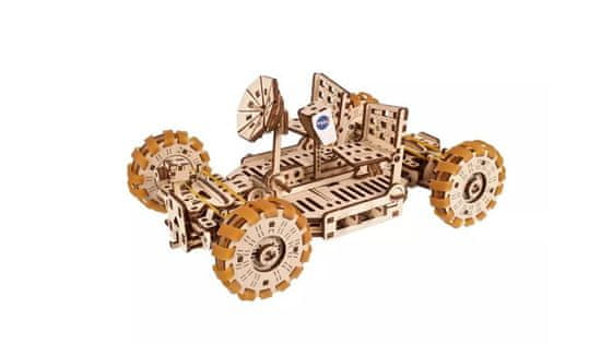 UGEARS 3d dřevěné mechanické puzzle nasa, lunární vozítko