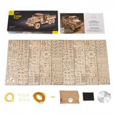 UGEARS 3d dřevěné mechanické puzzle nákladní auto cargo