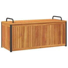 Vidaxl Zahradní box na podušky 110x45x42/53 cm masivní akácie a ocel