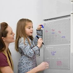 Magnetický kalendář se suchou stíratelnou tabulí na lednici | REUSABLEPLAN