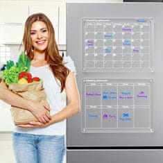 HOME & MARKER® Magnetický kalendář se suchou stíratelnou tabulí na lednici | REUSABLEPLAN
