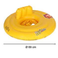WOWO Dětský kruh na plavání pro Miminka a Děti 6-18 Měsíců, Max 15 kg