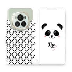 Mobiwear Knížkové flip pouzdro - Honor Magic6 Pro - M030P Panda Amálka