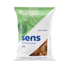Sens chipsy s cvrččím proteinem - Česnek & Bylinky 80 g