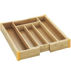 Maximex Organizér na příbory BAMBOO, nastavitelný, 25,5 - 38 x 36 x 5 cm