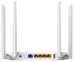 STRONG dvoupásmový router 1200S/ Wi-Fi stand. 802.11a/b/g/n/ac/ 1200 Mbit/s/ 2,4GHz a 5GHz/ 4x LAN/ 1x WAN/ 1x USB/ bílý