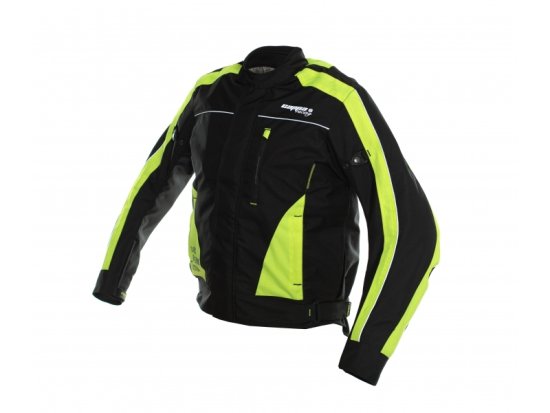 Cappa Racing Airbagová moto bunda pánská CP – černá/fluo