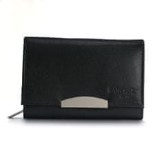 Sanchez Casual Prostorná dámská kožená peněženka Cerip, černá