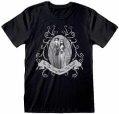 CurePink Pánské tričko Corpse Bride|Mrtvá nevěsta Tima Burtona: Dead Wedding (2XL) černá bavlna