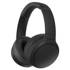 Panasonic RB-M300BE-K, bezdrátové sluchátka, přes hlavu, Bluetooth, Mikrofon, XBS DEEP, 50 hodin výdrž, černá