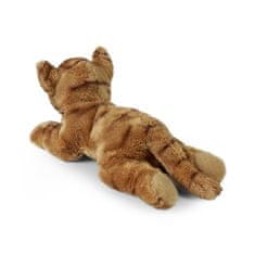 Rappa Plyšová kočka ležící hnědá 18 cm ECO-FRIENDLY