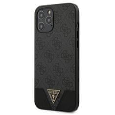 Guess GUHCP12LPU4GHBK hard silikonové pouzdro iPhone 12 Pro MAX 6.7" grey 4G Triangle Collection