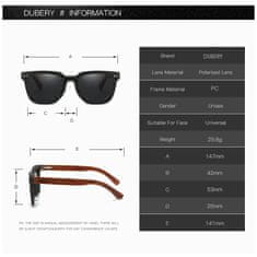 Dubery Medford 1 sluneční brýle, Black / Black